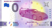 0 Euro 0 Euro biljet Portugal 2024 - Museo do Caramulo Ferrari F40 -