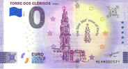 0 Euro 0 Euro biljet Portugal 2024 - Torre dos Clérigos -