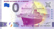 0 Euro 0 Euro biljet Frankrijk 2024 - Musée National de la Marine Paquebot Normandie -