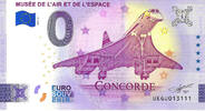 0 Euro 0 Euro biljet Frankrijk 2024 - Musée de l'Air et de l'Espace - Concorde -