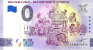 0 Euro 0 Euro biljet Duitsland 2024 - Wilhelm Busch - Max und Moritz Streiche -