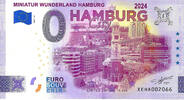 0 Euro 0 Euro biljet Duitsland 2024 - Miniatur Wunderland Hamburg - Hamburg City -