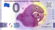 0 Euro 0 Euro biljet Duitsland 2023 - Zoologischer Stadtgarten Karlsruhe -
