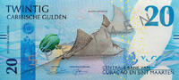 20 Gulden Bankbiletten Caribische Guldens - 20 Gulden Spotted Eagle Ray -