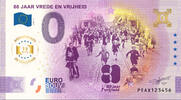0 Euro 0 Euro biljet Nederland 2025 - 80 Jaar Vrede en Vrijheid ANNIVERSARY -
