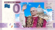 0 Euro 0 Euro biljet Papa Leone XIV KLEUR -