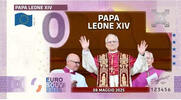 0 Euro 0 Euro biljet Papa Leone XIV - Papa Leone XIV 08 maggio 2025 KLEUR -