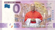 0 Euro 0 Euro biljet Papa Leone XIV - habemus papam KLEUR -