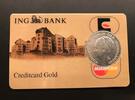 1 gulden ING Bank Creditcard gold Mastercard 1 gulden 1929 Coincard -
