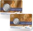 Gulden Kroning 1980 Dubbelkop Gulden & Rijksdaalder 2013 Coincard -
