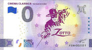 0 Euro 0 Euro biljet Malta 2025 - Cinema Classics The Mark of Zorro -
