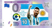 0 Euro 0 Euro biljet Malta 2019 - Lionel Messi KLEUR -
