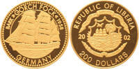 200 Dollars Liberia 200 Dollars 2022 Gorch Fock -