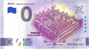 0 Euro 0 Euro biljet Kroatië 2025 - Split Dioklecijanova Palaca -