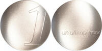 Franc France un ultime Franc 2001 silver matte -