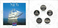 Sail 1995 set van 5 betaalmunten voor Sail Amsterdam 1995 -