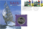 penning Sail 1995 Ecubrief met penning -