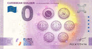 0 Euro 0 Euro biljet Nederland 2025 - Caribbean Guilder 1, 5, 10,25 & 50 Cent + 1 & 5 Gulden -