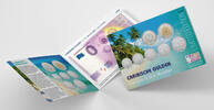 0 Euro 0 Euro biljet Nederland 2025 - Caribische Gulden 1, 5, 10, 25, 50 cent en 1 en 5 gulden LIMITED EDITION #109 -