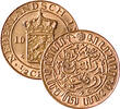 1/2 cent Nederlands Indië 1/2 cent 1945P kwaliteit -