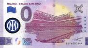 0 Euro 0 Euro biljet Italië 2024 - Milano Stadio San Siro logo Inter Milaan KLEUR -