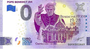 0 Euro 0 Euro biljet Vaticaan 2022 - Pope Benedict XVI -