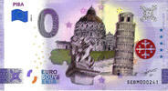 0 Euro 0 Euro biljet Italië 2022 - Pisa KLEUR -