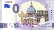0 Euro 0 Euro biljet Vaticaan 2025 - Vaticano Anno Giubilare 2025 KLEUR -