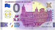 0 Euro 0 Euro biljet Spanje 2025 - Salamanca Ciudad de Cultura ANNIVERSARY -