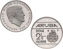 2 1/2 Florin 2 1/2 Florin Aruba Willem-Alexander jaar 2014 -
