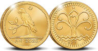 Suriname Duit Papegaai Duit Goud - 2 ounce -