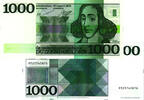 1000 Gulden 1000 gulden 1000 gulden 1972 Spinoza 155-1 kwaliteit zf -