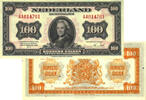 100 Gulden 100 gulden 100 gulden 1943 Wilhelmina 118-1 kwaliteit unc -