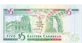 Eastern caribbean $5 nd. unc