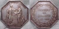 Frankreich 8eckige Silbermedaille 8eckige Silbermedaille AN VIII. Auf die Banque de France.#24 -