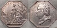 Frankreich oktagonaler Silberjeton Ludwig XVIII. Silberjeton 1818 Versicherungsgesellschaft in Paris.#24 -
