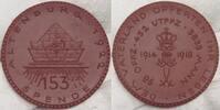 Meissner Porzellanmedaillen Medaille Altenburg Auf das Ehrenmal 153er / Braun.#23 -