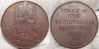 Grossbritannien Bronzemedaille A.d. British Empire Exhibition. Nobel Industries.#24 -