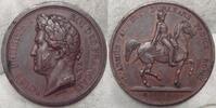 Frankreich Bronzemedaille Louis Philippe I. Bronzemedaille 1842 Auf den Herzog von Orléans.#24 -