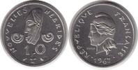 Französische Kolonien Probe 10 Francs Neue Hebriden Probe 10 Francs 1967 -