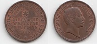 Baden-Durlach Kreuzer Friedrich I. 1852-1907 "Geburt des Erbgroßherzogs" -