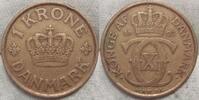 Dänemark 1 Krone Christian X. 1912-1947.#25 -