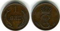 Dänemark 1 Öre Christian IX. 1863-1906 -