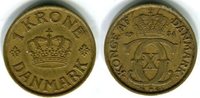 Dänemark 1 Krone Christian X. 1912-1947 -