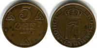 Norwegen 5 Öre Hakon VII. 1905-1957 -