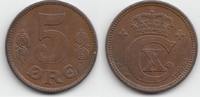 Dänemark 5 Öre Christian X. 1912-1947 -
