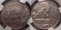 Frankreich 100 Francs NGC AU58.Eule. -
