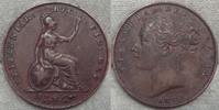 Großbritannien Farthing Kleiner Randfehler.WW Raised.#P9 -