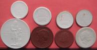 Meißen Porzellanmedaillen 8 Stück.#M -