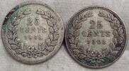 Niederlande-Königreich 25 Cents 2 Stück.#2 -